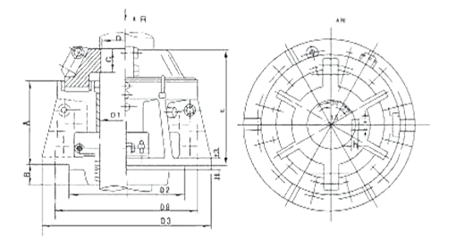 Plane Frictional Watertight Upper Rudder Carrier